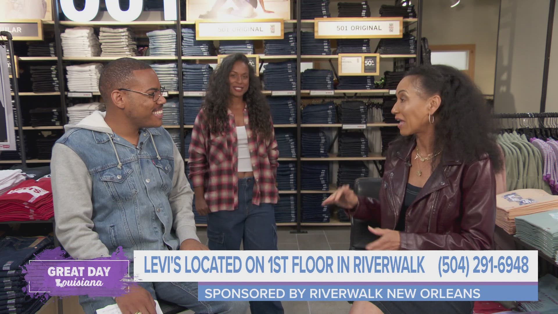 Malik checks out some looks at Levi's in the Riverwalk New Orleans. Levi's is celebrating 150 years of the 501 Jean!