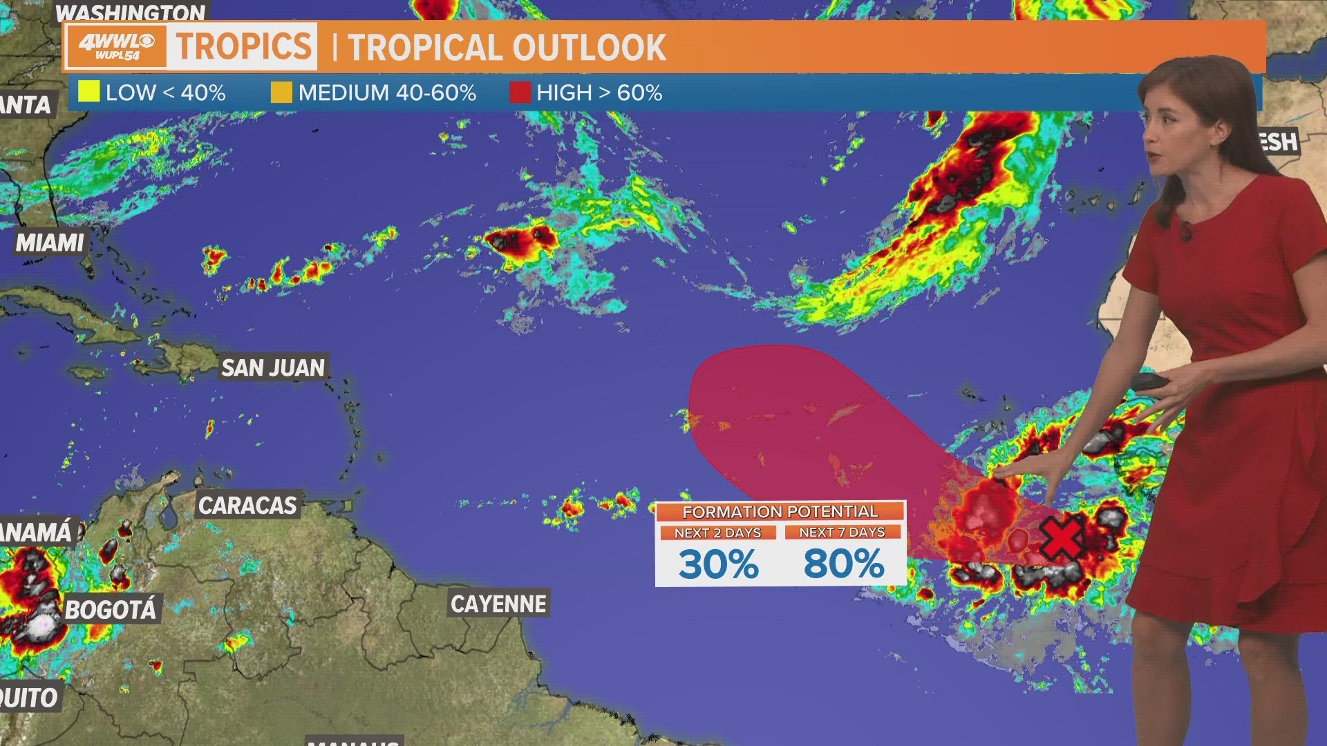 Two tropical systems in the eastern Pacific will weaken over Mexico. The leftover moisture will provide needed rain for parts of the northern Gulf Coast this week.