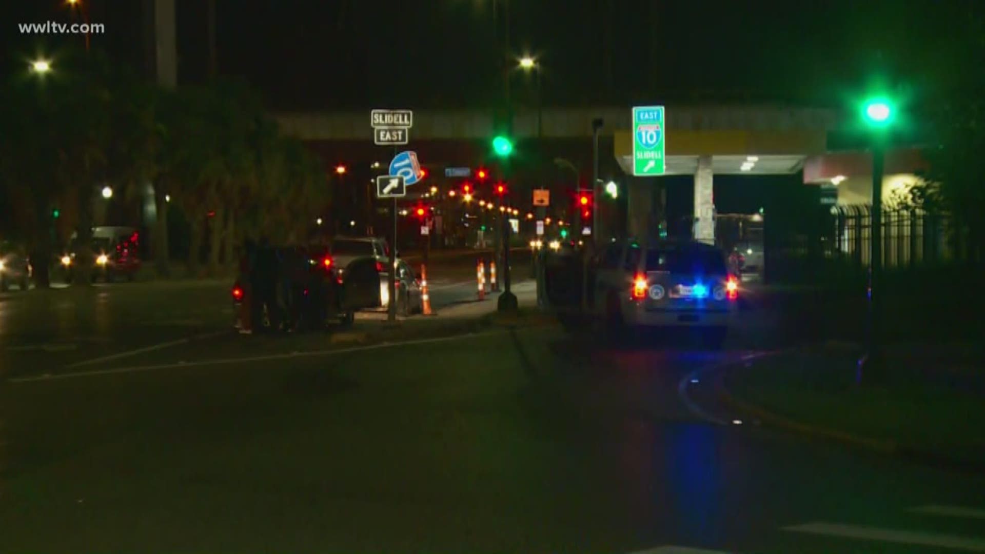 The New Orleans Police Department said the shooting happened around 2 a.m. on I-10 east near Orleans Avenue.