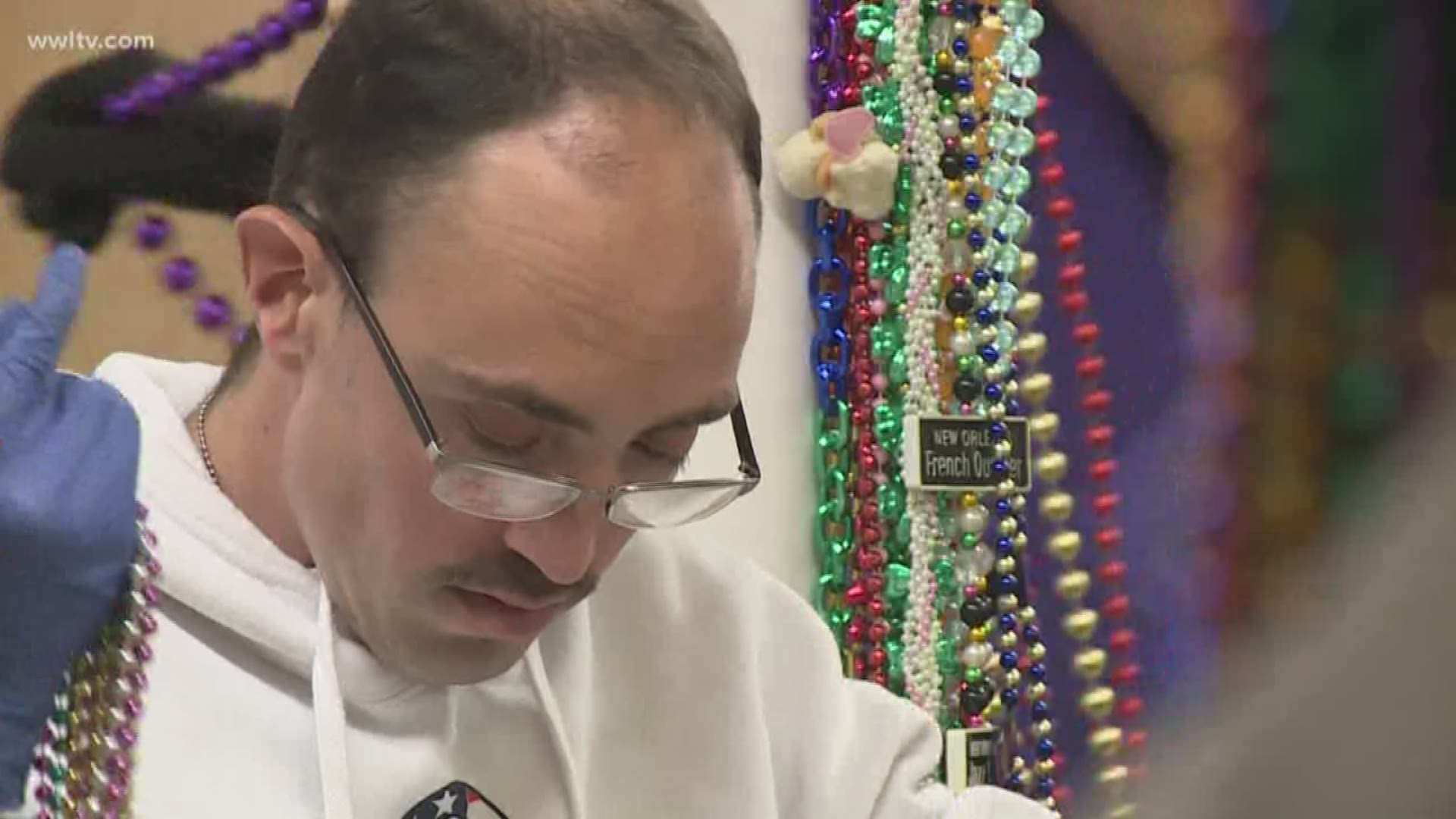 The krewes of Rex, Excalibur and Centurions are making it a point to get many of their beads from the non-profit that employs people facing challenges.