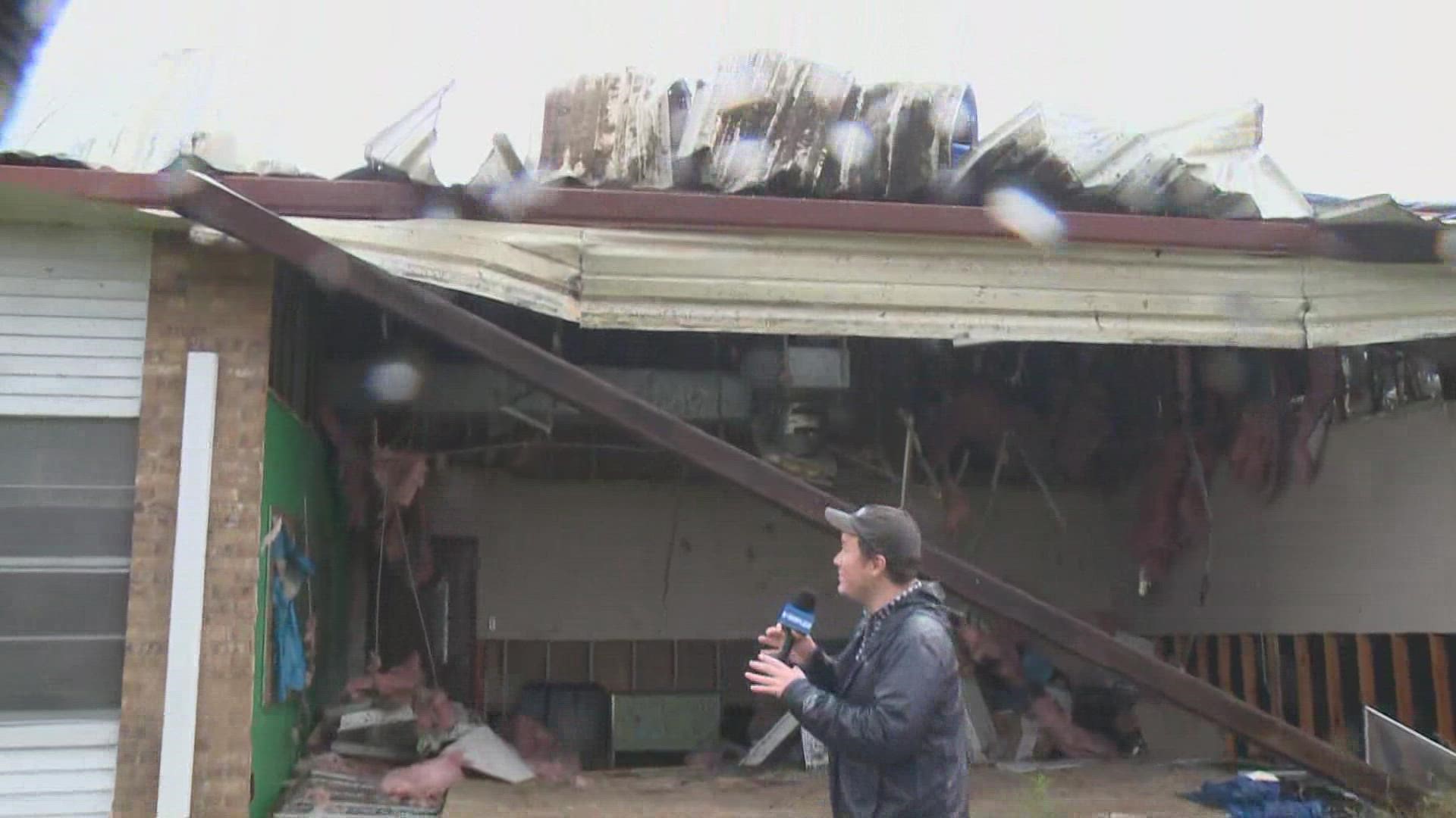 WWL-TV checks in with Sam Winstrom, who is monitoring the damage in Paradis after storms and a tornado touched down in the St. Charles area.