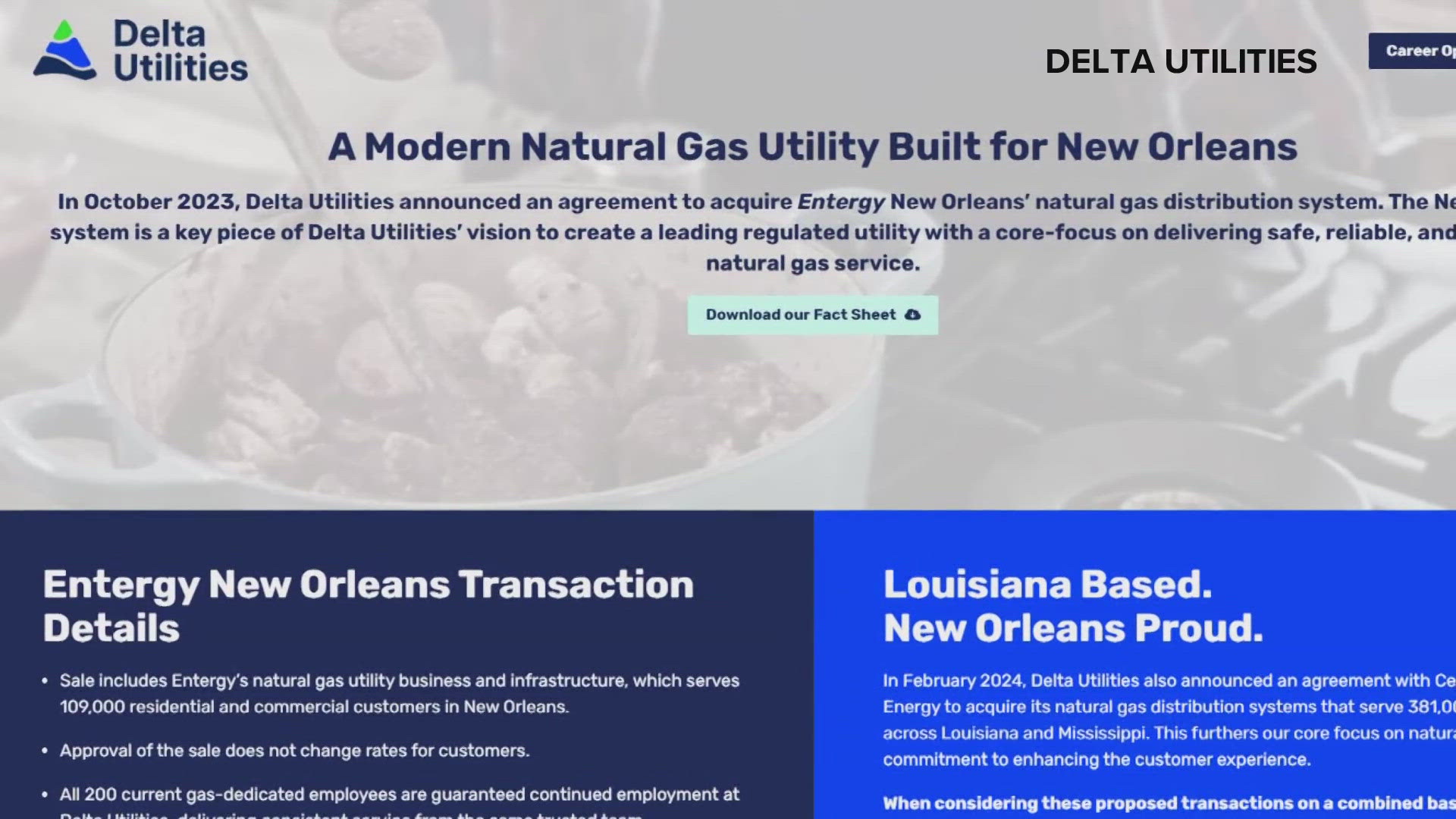 Entergy's natural gas distribution business is officially under new ownership.