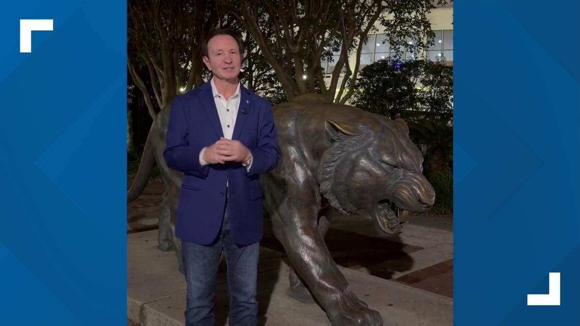 Louisiana Gov. Landry challenges LSU to honor Charlie Kirk with campus statue