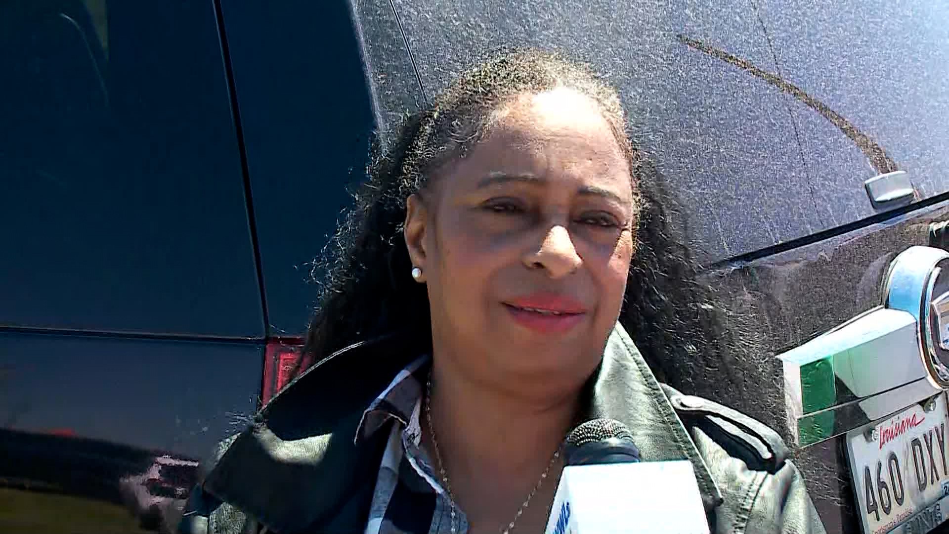 Local resident Monique Steib talks to WWL Louisiana's Eleanor Tabone about the triple homicide investigation in Jefferson on Wednesday, April 3, 2024.