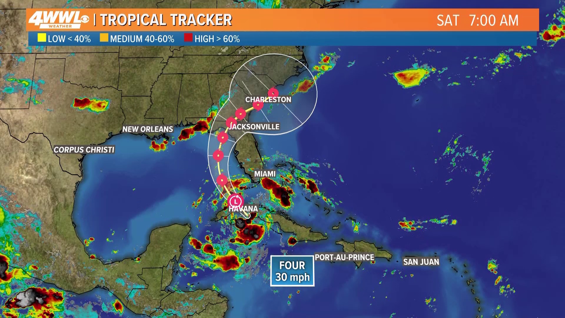 Impacts to Florida and the Southeast US this weekend through early this week.