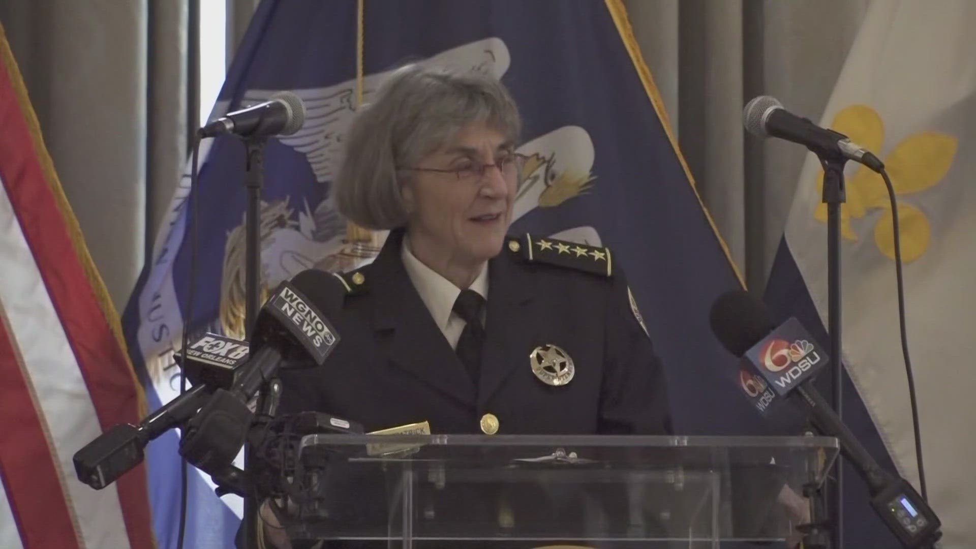 Kirkpatrick is the first female to become NOPD superintendent.