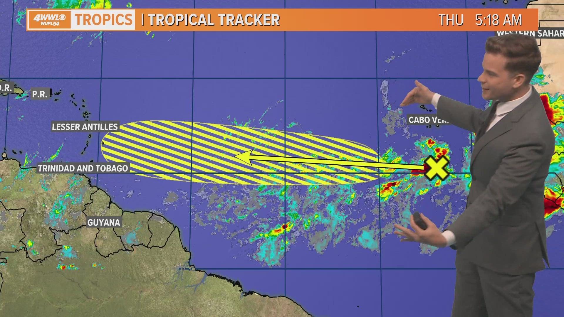 Meteorologist Payton Malone says there are no tropical threats to the Gulf of Mexico or the United States over the next week.