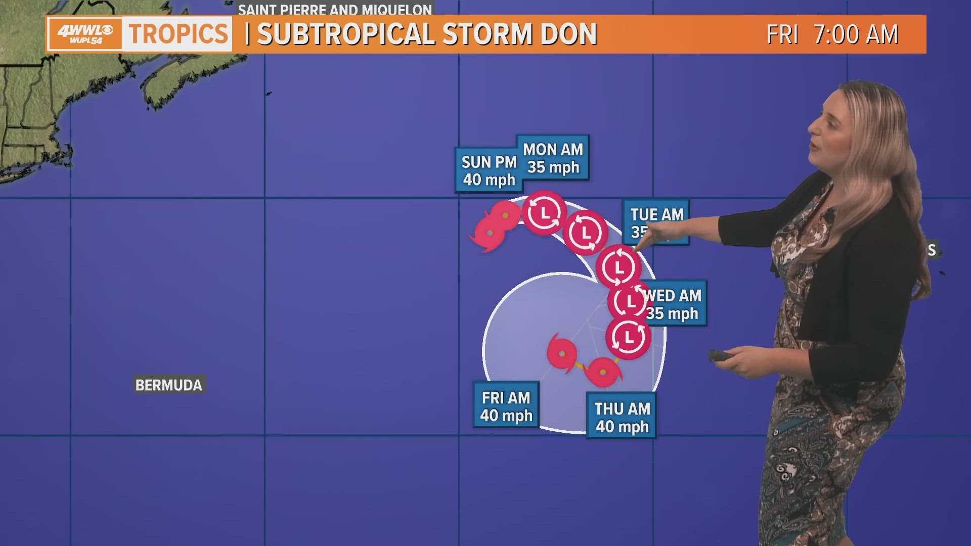 Tropical Update Sunday Morning Subtropical Storm Don looks to weaken