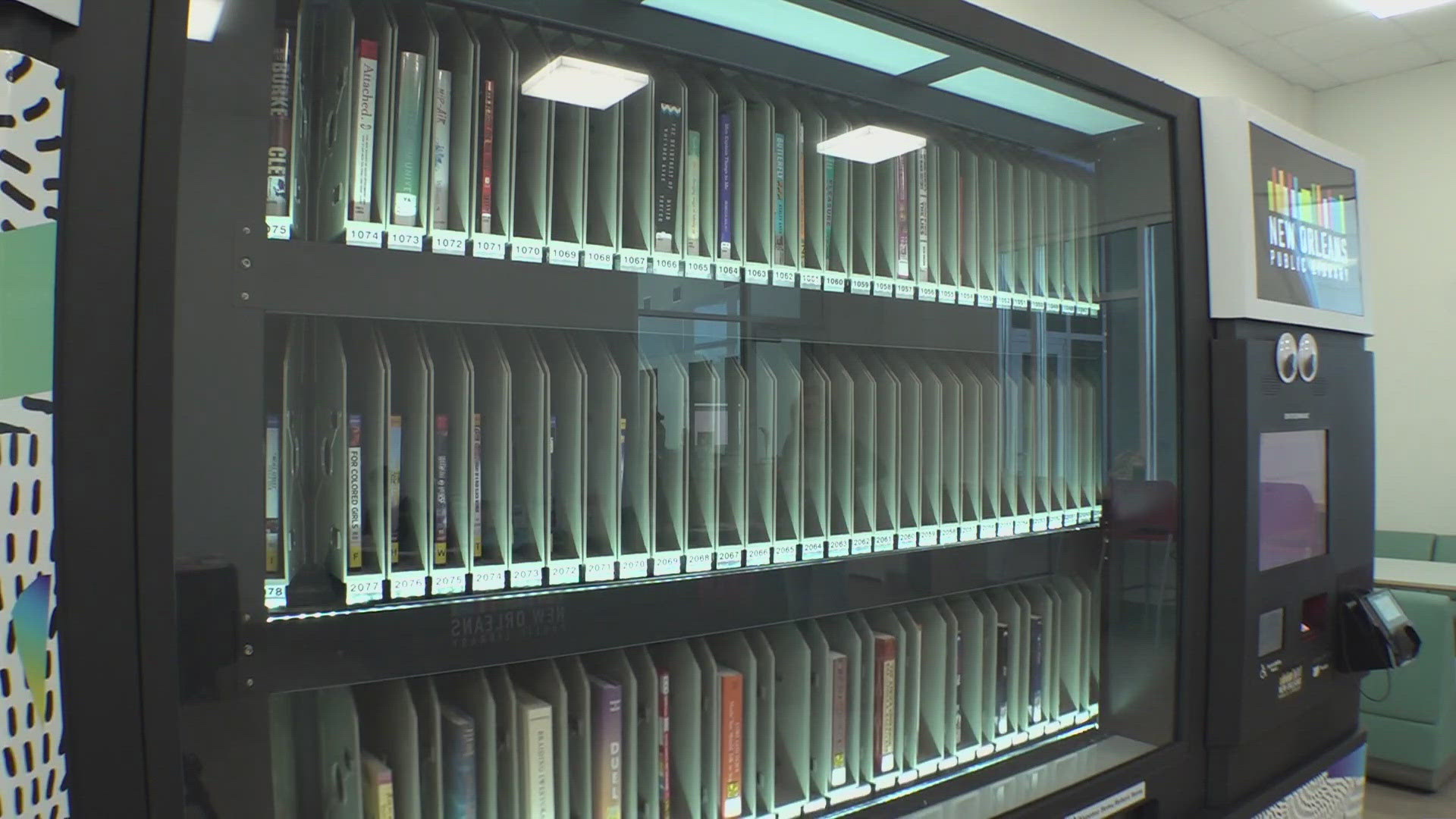 The New Orleans Public Library unveiled its first vending machine-style library in the Ninth Ward.