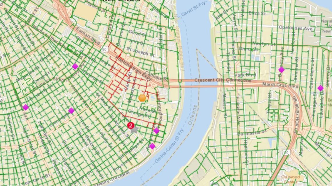 More than 8,000 Entergy customers without power in New Orleans