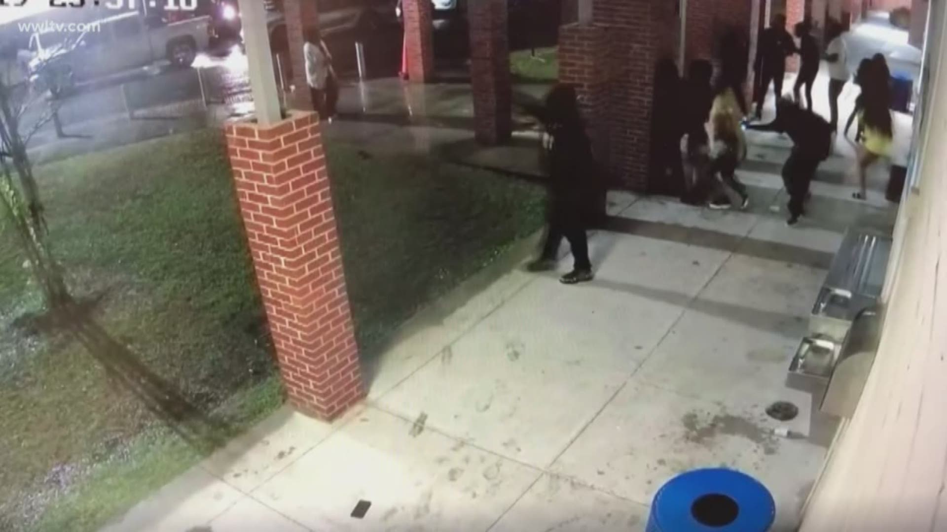 Police say the gunmen seen in this video are still at-large