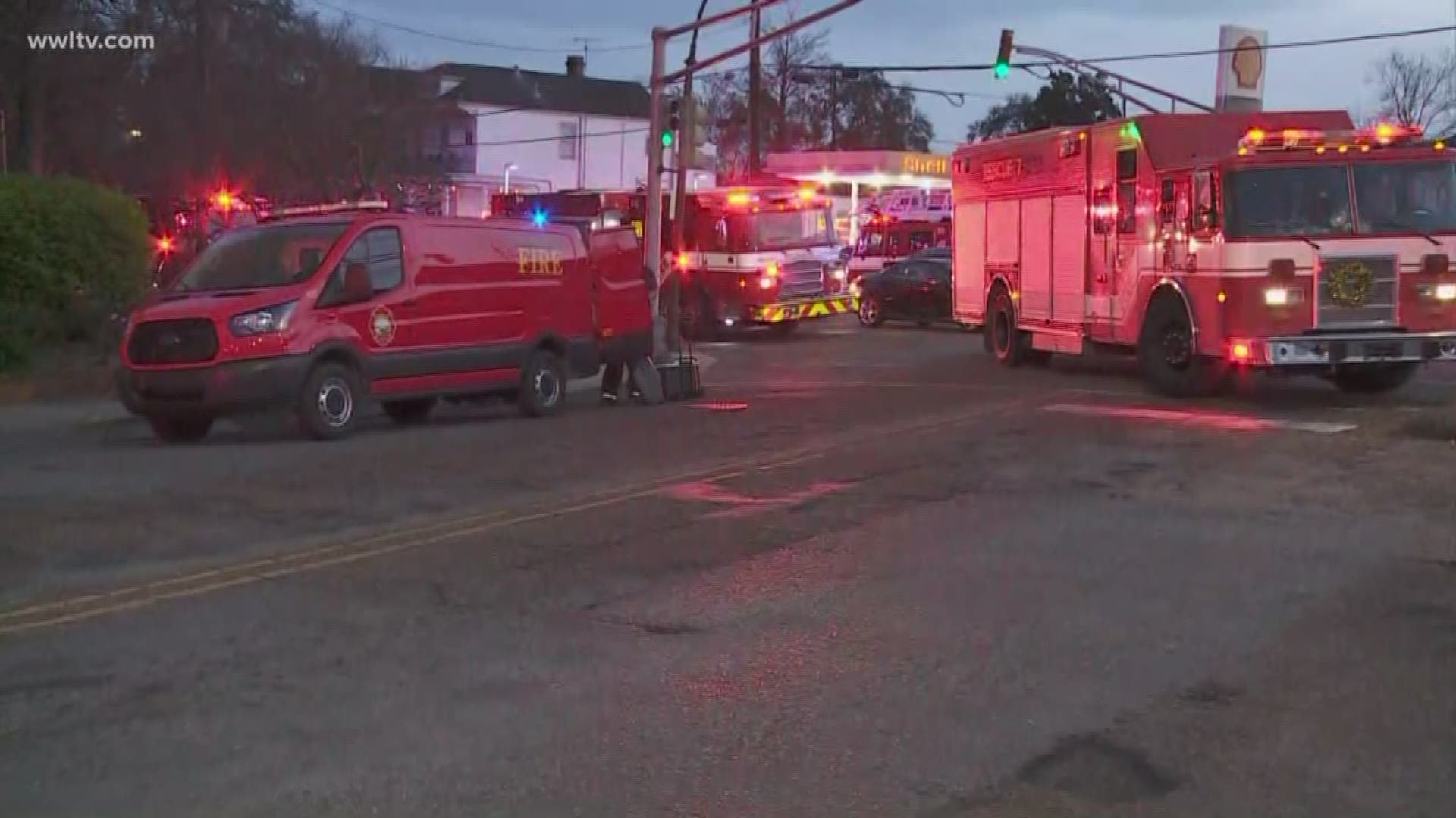 Officials on scene said the fire started from an apartment on the seventh floor of the building.