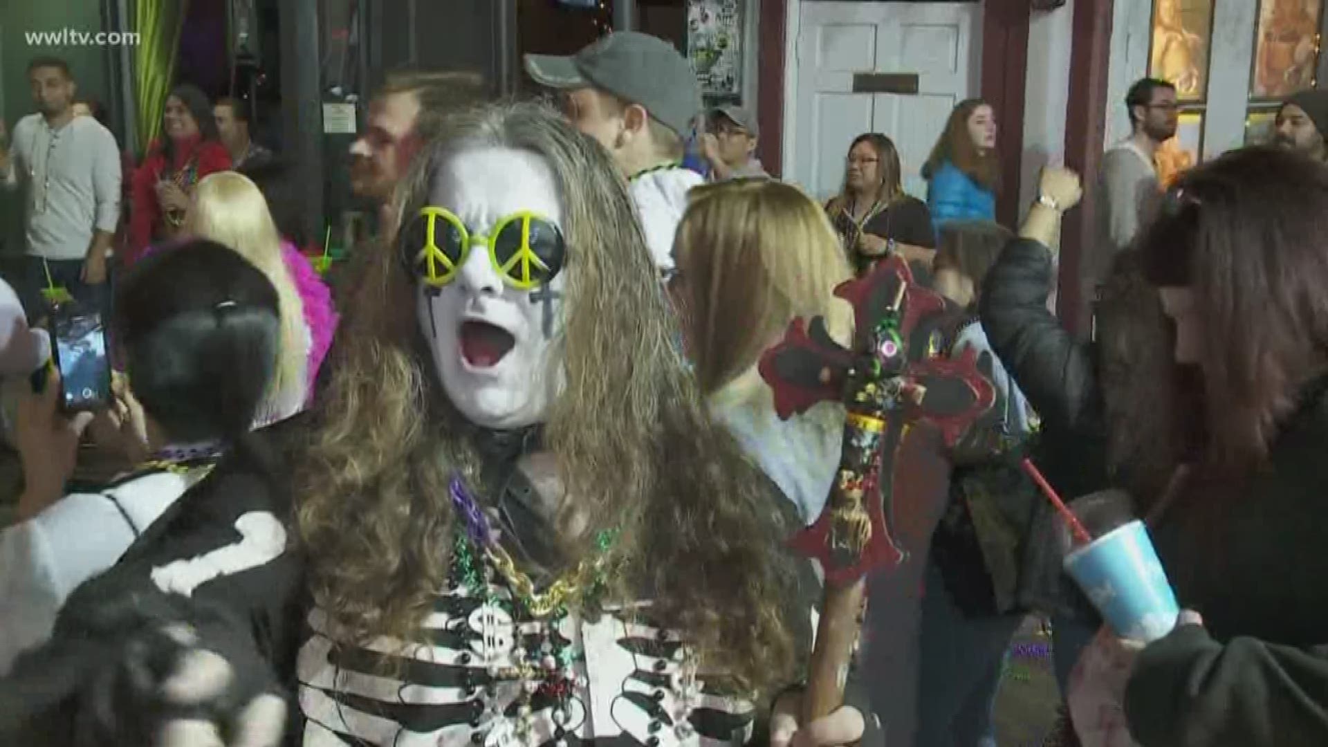 The party in the French Quarter roared all day in the buildup to Tuesday.
