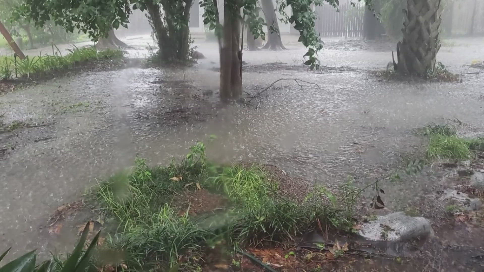 During Hurricane Francine the flood waters were supposed to flow out of Lake Vista, but in one spot the inches of rain pooled deeper and deeper.