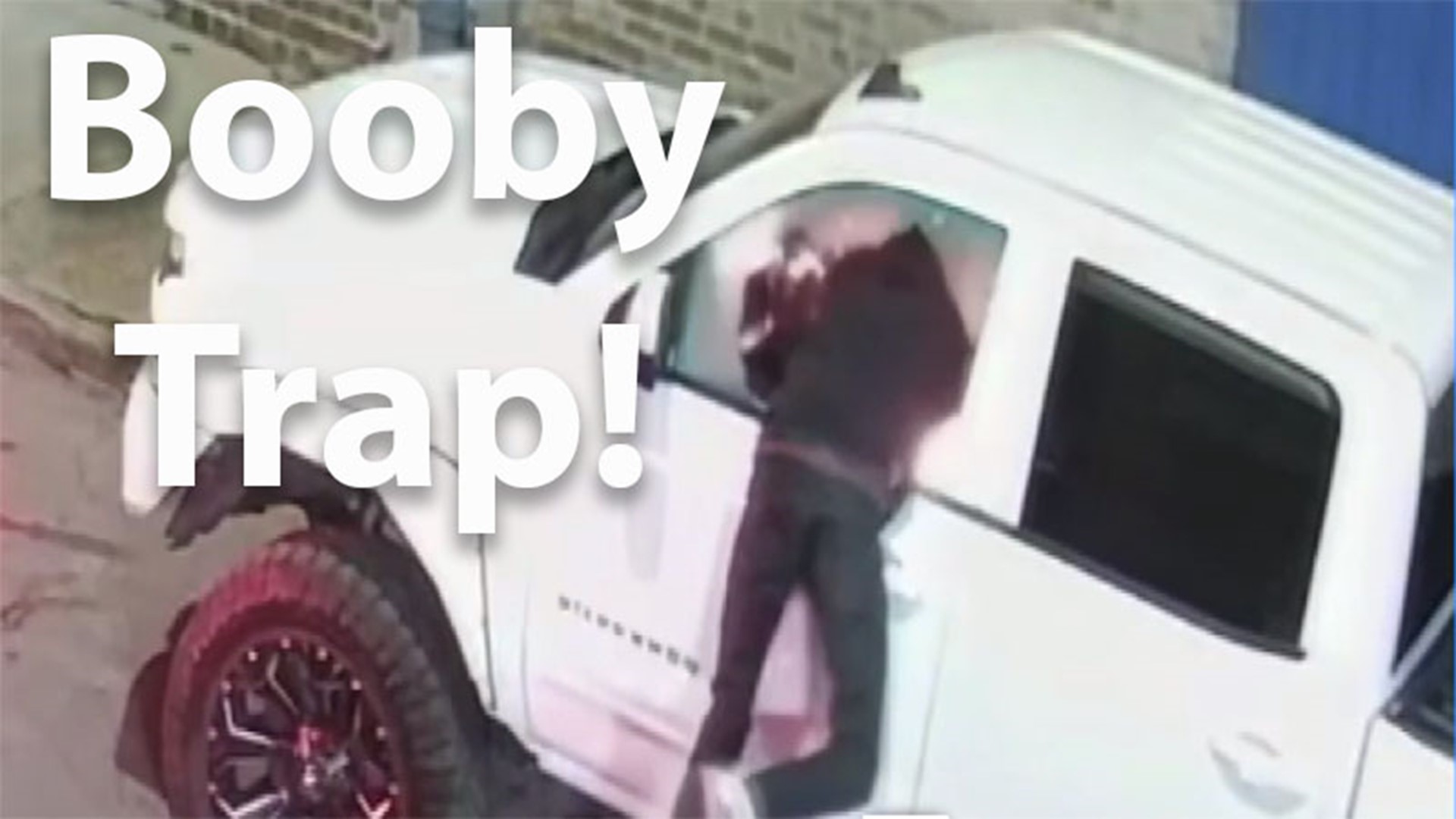 Booby trap scares off car burglar