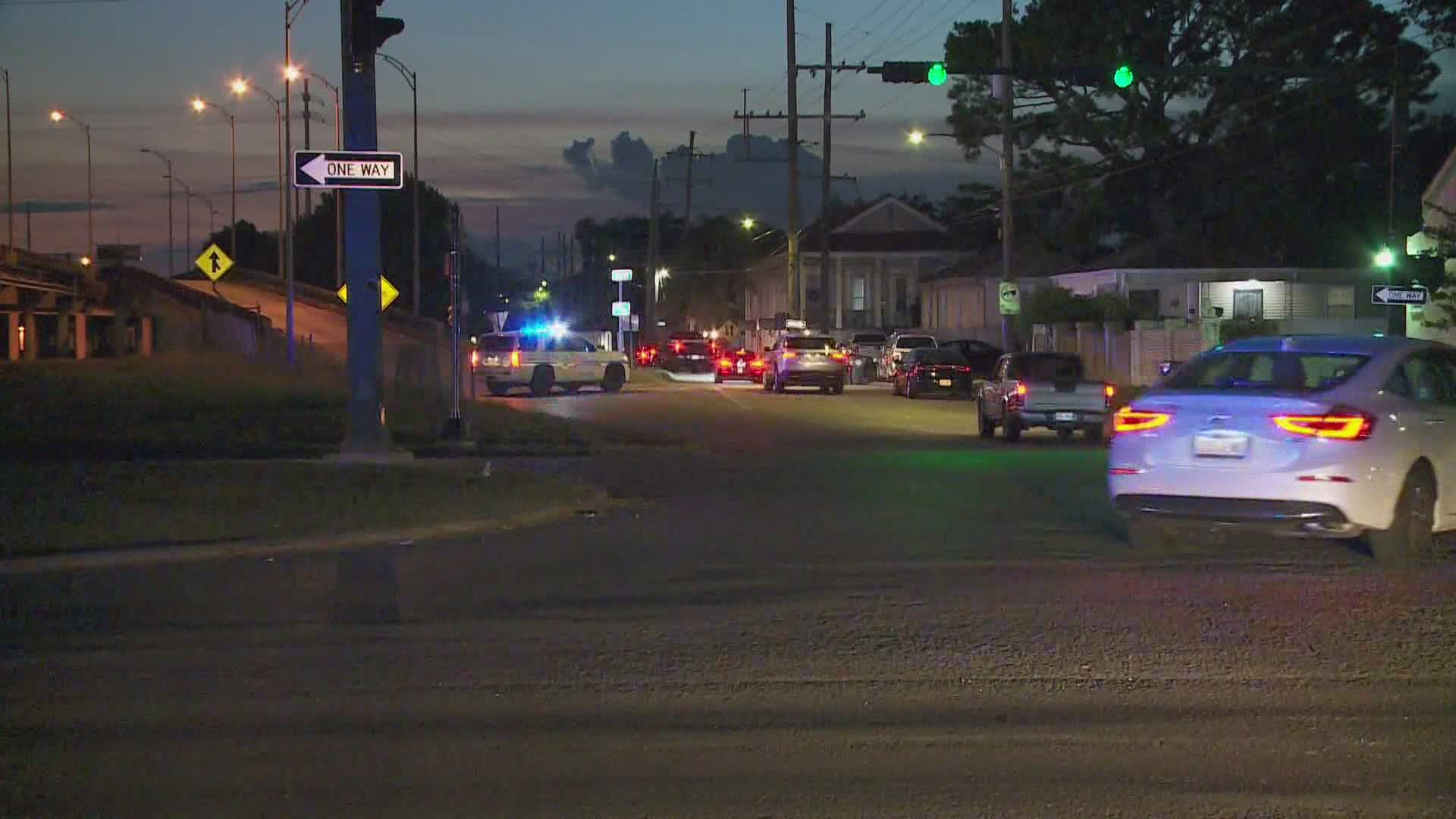 A man is in the hospital after a shooting in the Third District shut down part of the I-610W.