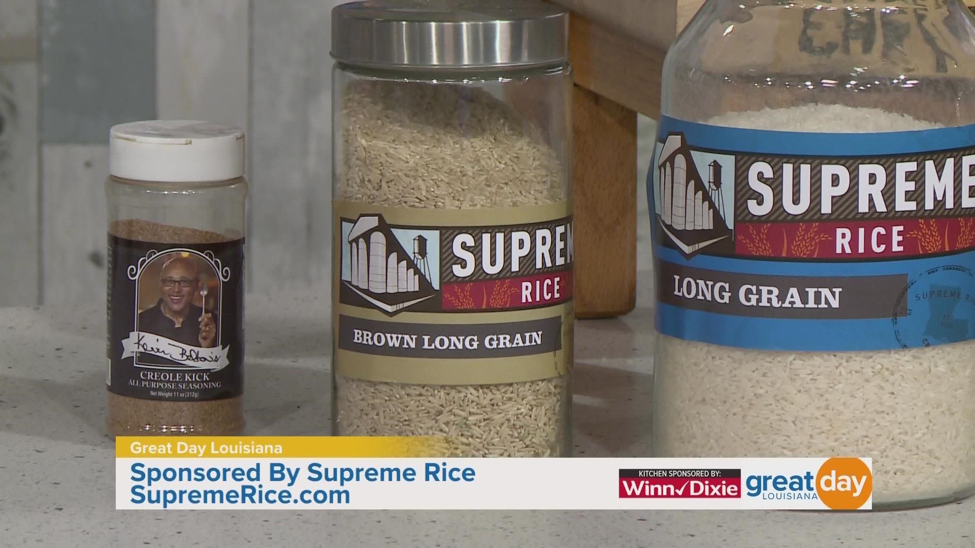 Chef Kevin uses the Supreme Rice Brown Long Grain Rice to make a Dirty Brown Rice with ground meat and shrimp. Delicious!