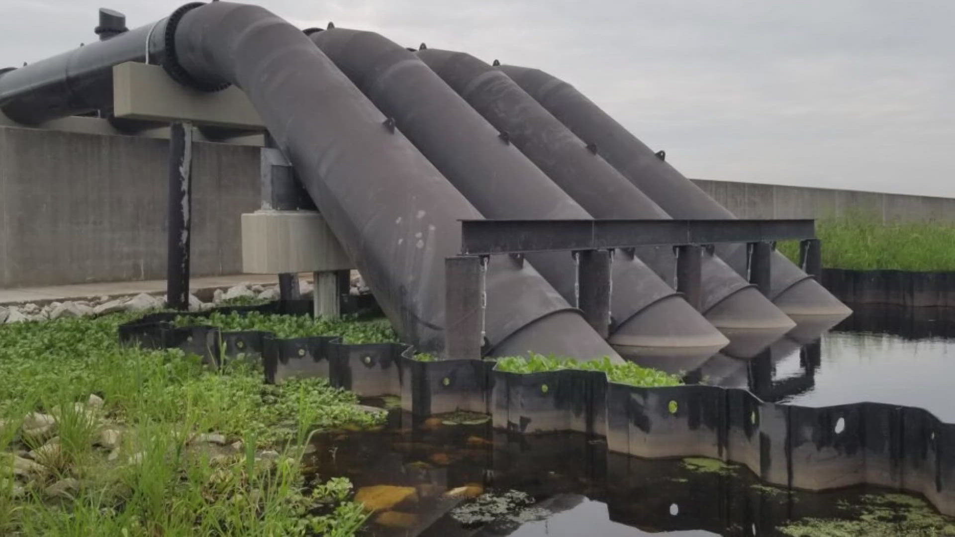 Hurricane Francine brought massive rain, but the drainage system controlled by Armstrong International Airport may also be to blame for flooding.