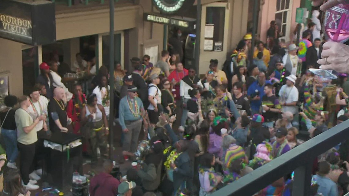 Here's a look at Mardi Gras in the French Quarter