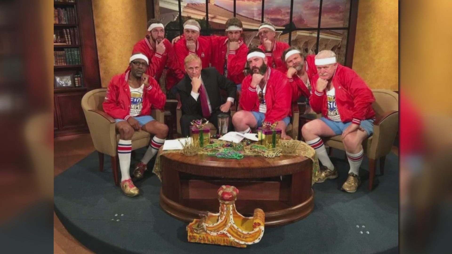 Back in 2010, when the 610 Stompers came on the Morning Show to try to recruit Eric to join them he and Sally Ann guided Alfred to join their ranks! 