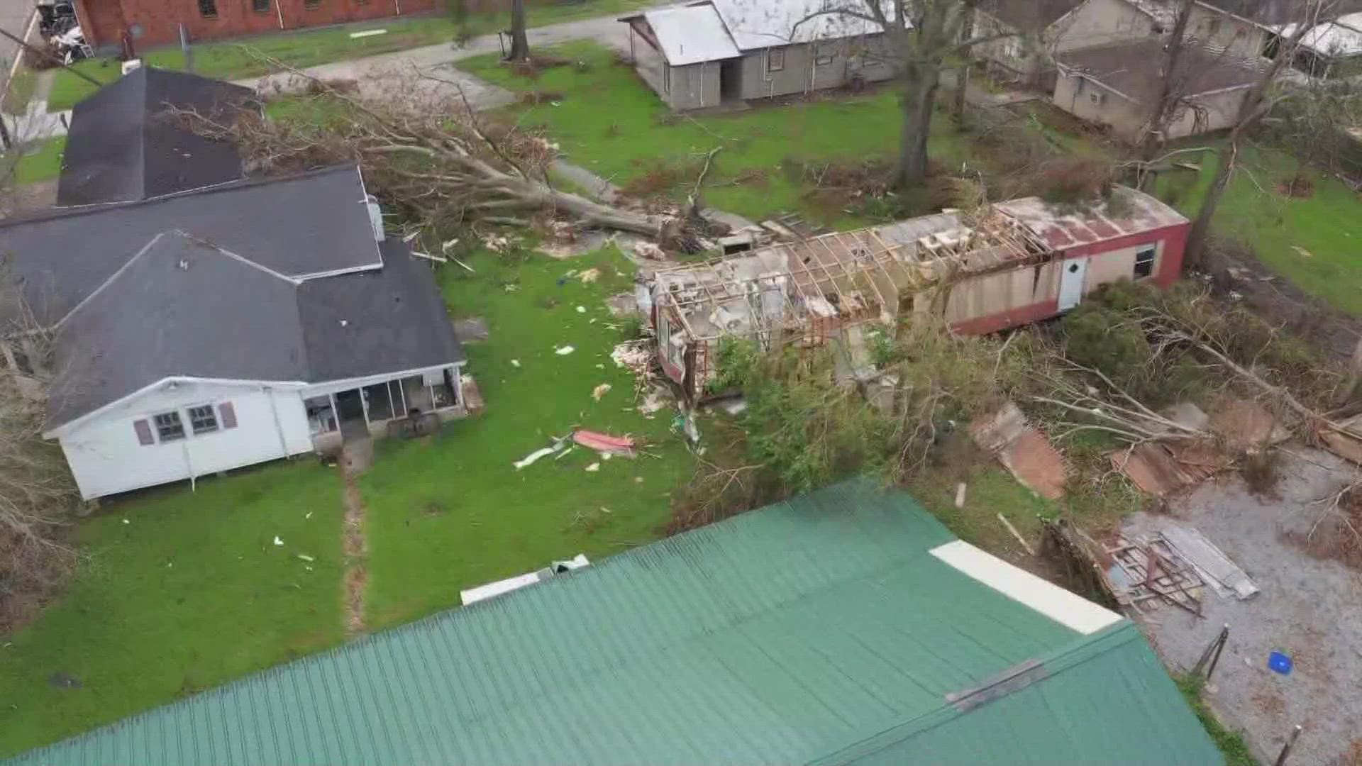 A spokesperson for the parish says it's a safe assumption that every structure in the parish got some kind of damage.