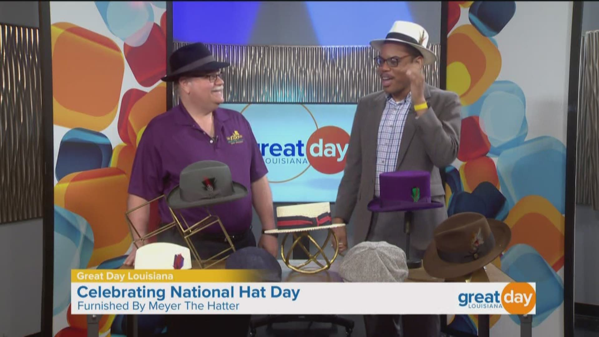 Paul Meyer from "Meyer the Hatter" discussed different hat options in honor of "National Hat Day."