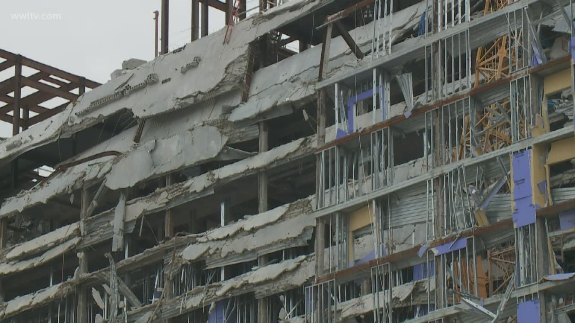 The city of New Orleans will not take down the collapsed Hard Rock site in March, as previously had been planned.