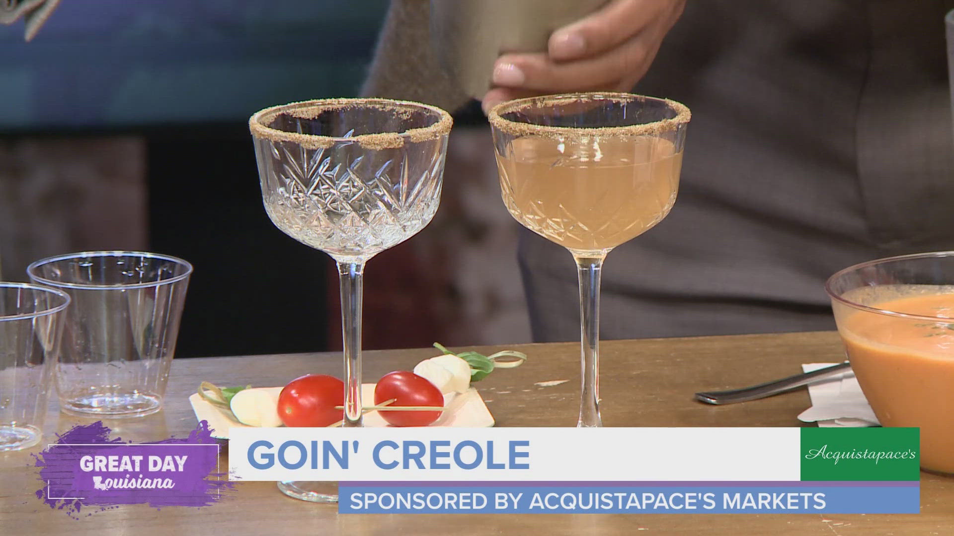 In today's Happiest Hour sponsored by Acquistapace's Markets we learn how to make a Creole tomato martini.