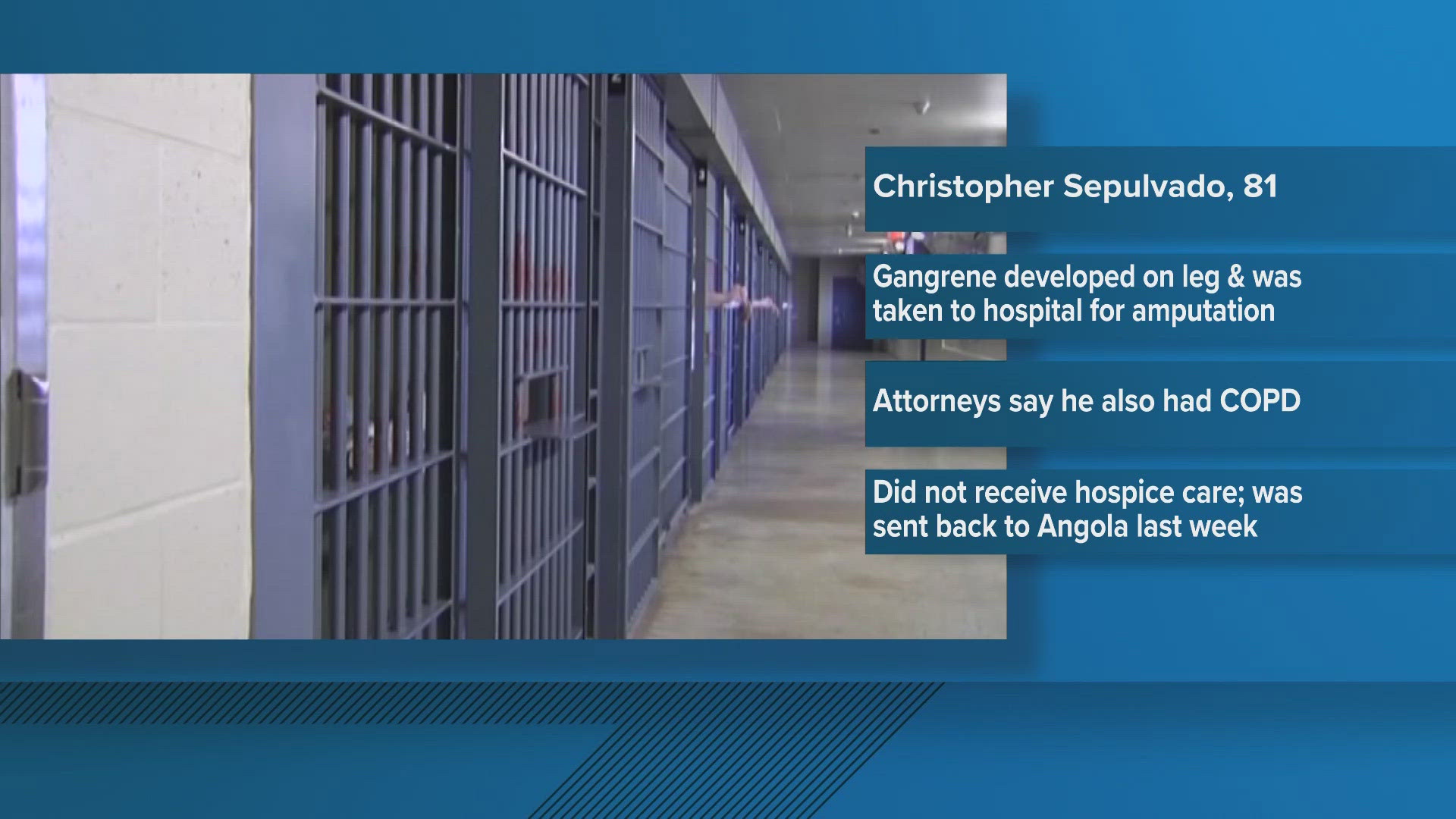 Christopher Sepulvado, convicted in the 1992 killing of his six-year-old stepson Wesley Allen Mercer, had been on death row at Angola for over 30 years.