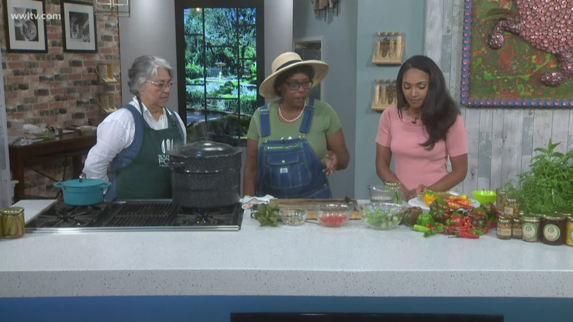 What can you do with that bounty of fruits and vegetables from your garden or your neighbor's garden?  You can make pickles and enjoy that bounty out of season.  We are joined in the kitchen today by Ica Crawford of GroNola (gronola.net) and Liz Williams of the Southern Food & Beverage Museum.