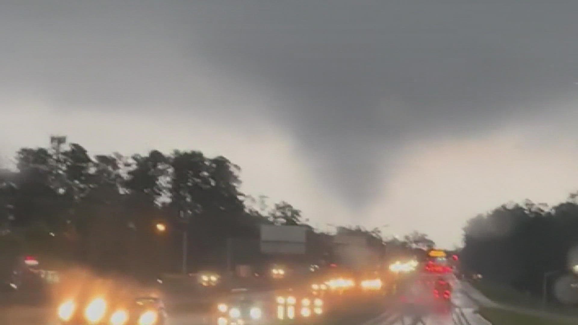 Viewer video shows possible tornado forming near Causeway