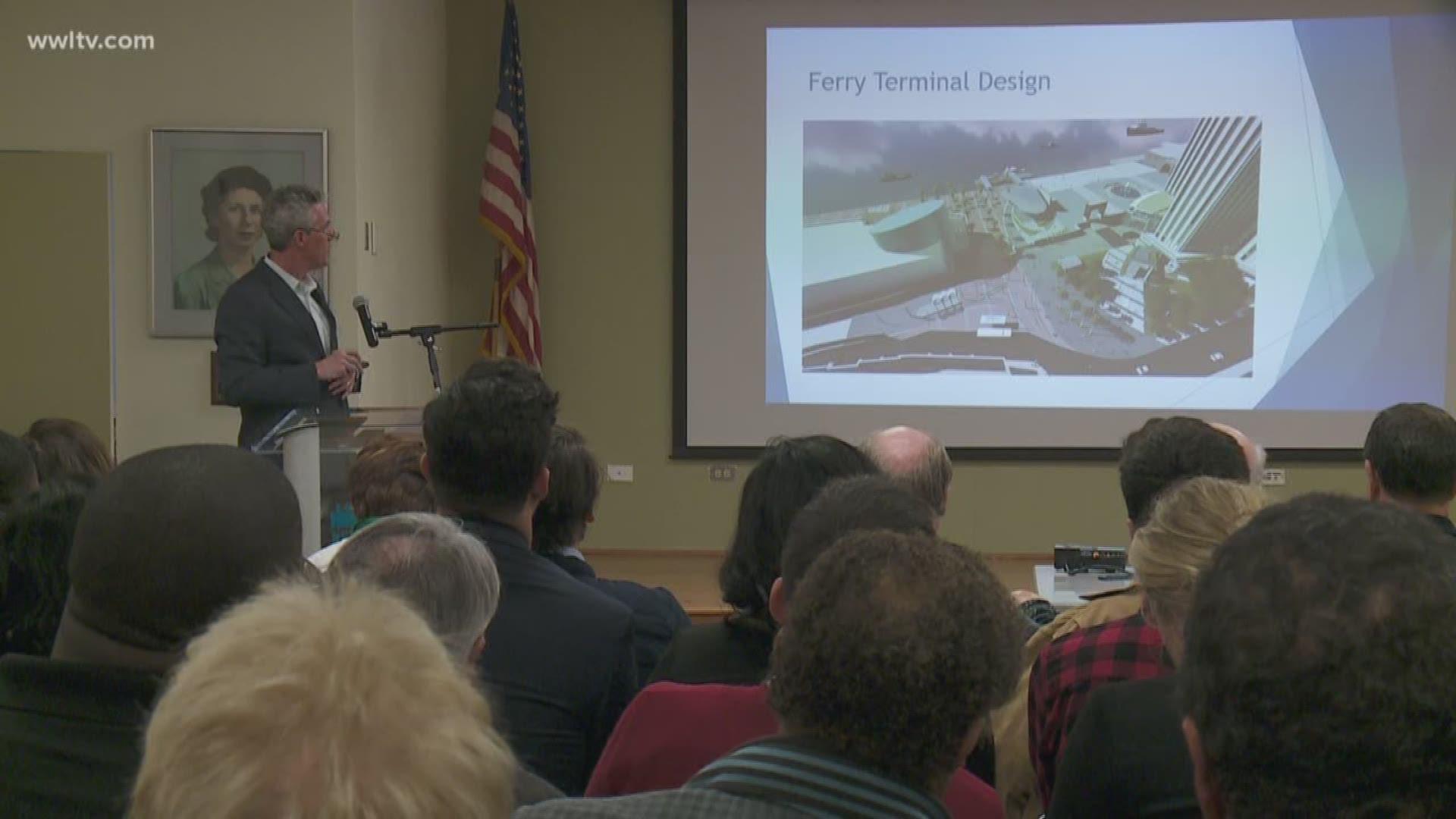 Officials with the RTA gave a presentation about the terminal design. 