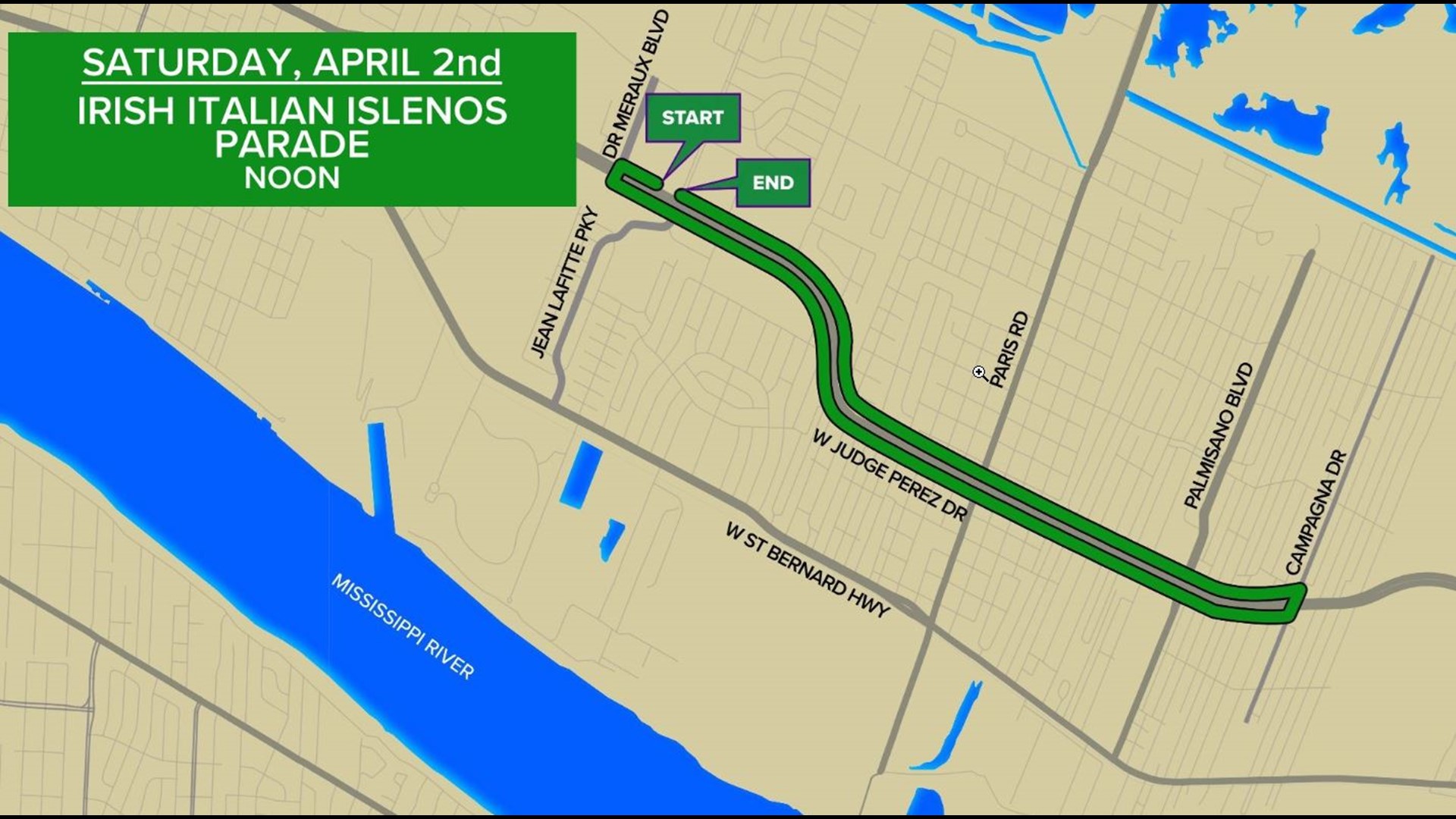 When, when to see the St. Bernard Irish Italian Islenos Parade