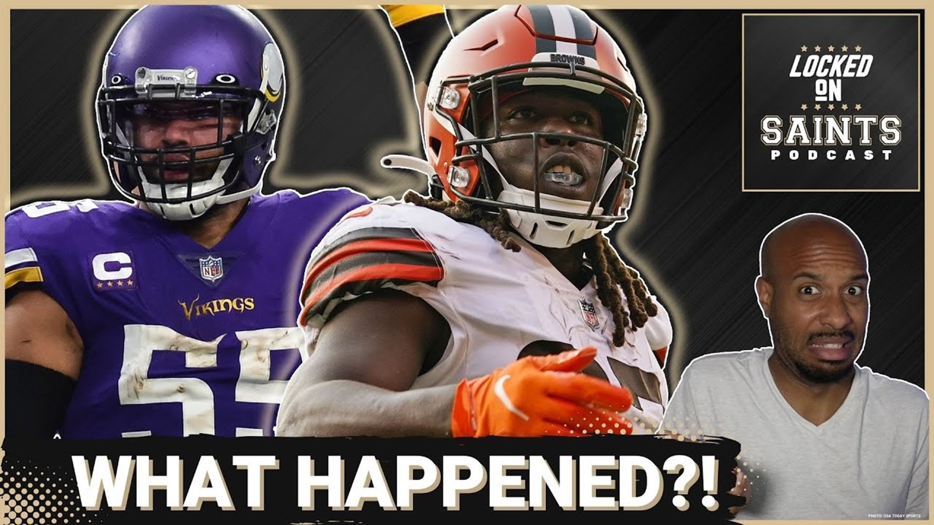 The New Orleans Saints looked to be in line to sign both Kareem Hunt and Anthony Barr but neither came to fruition. What happened with the Saints and the two players