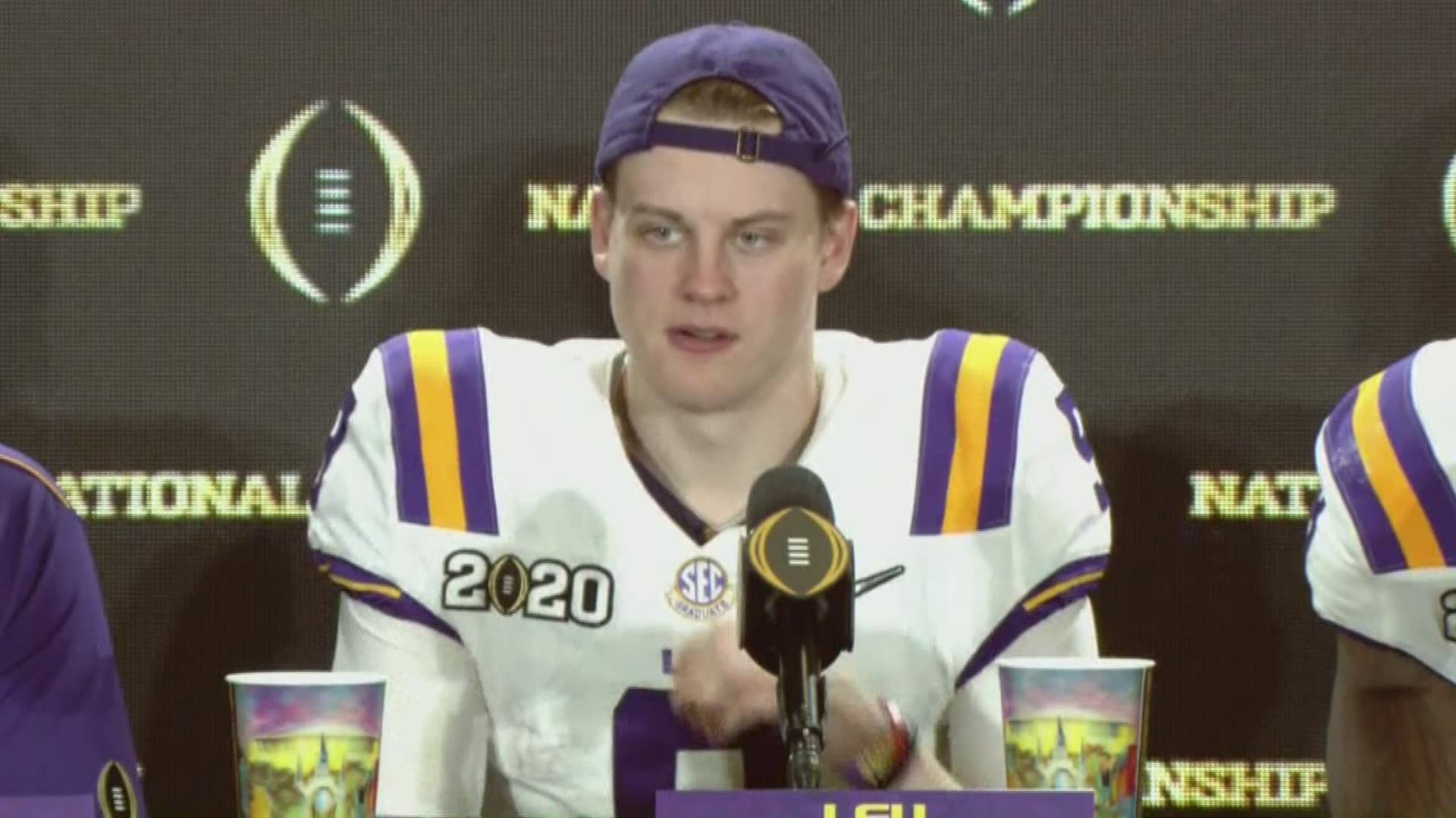 LSU's Heisman Trophy quarterback Joe Burrow talks about what the championship season means to he and the team.