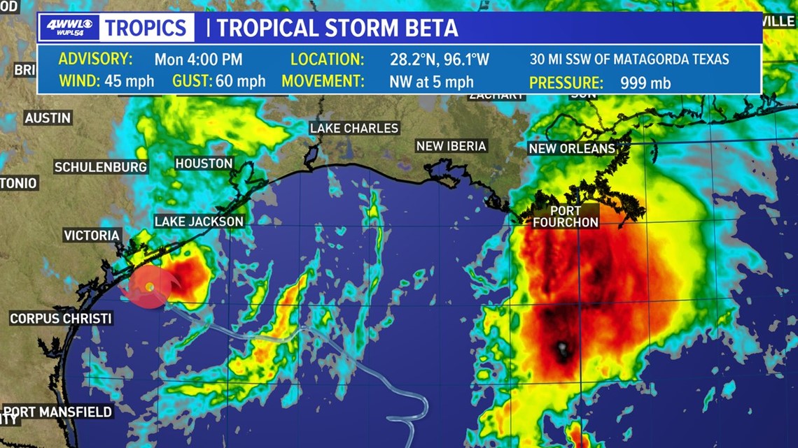 Tropical Storm Beta latest track, models, forecast | wwltv.com