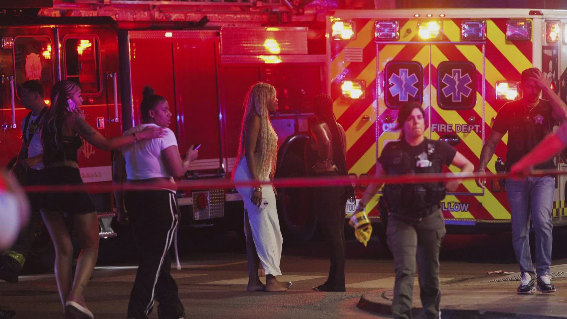 Police said the shooting happened outside of a nightclub in downtown Chicago.