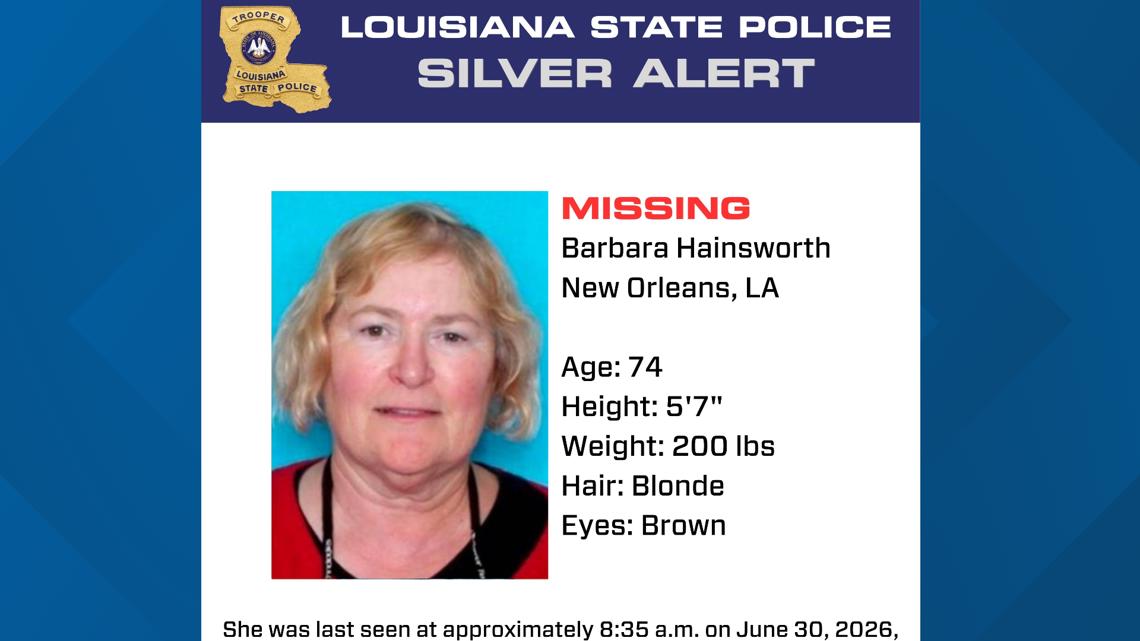 Silver Alert issued for 74-year-old New Orleans woman with medical condition