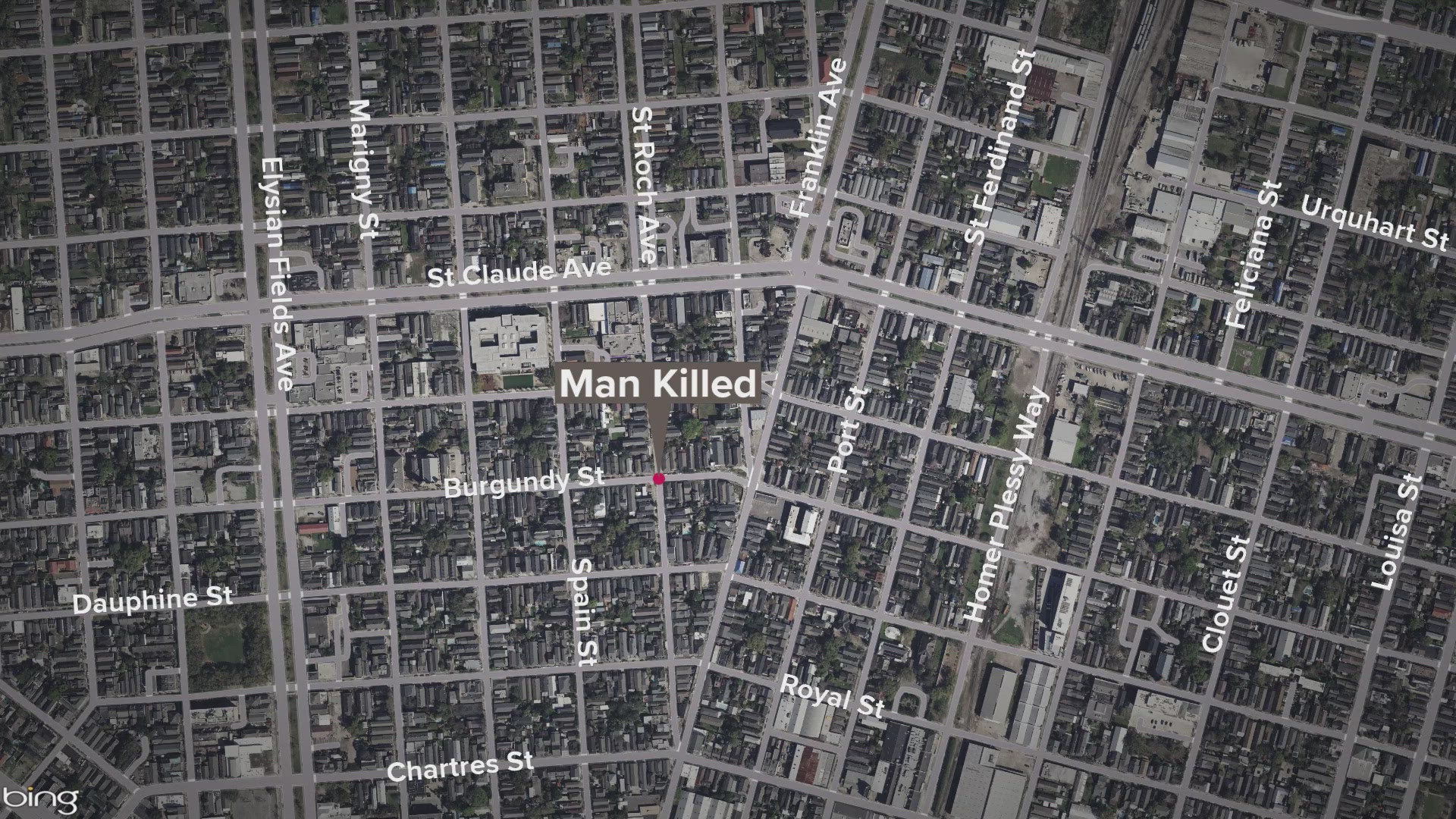 NOPD investigate after a man was found shot dead in the Marigny neighborhood.