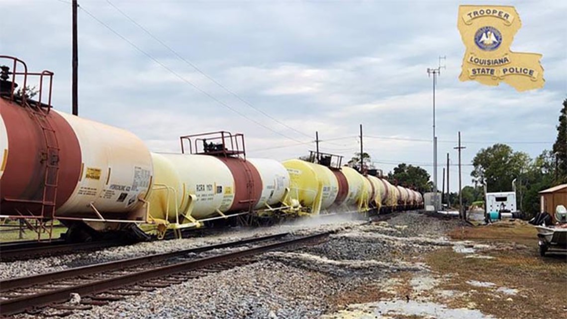 150 evacuated after train car carrying 20,000 gallons of hydrochloric