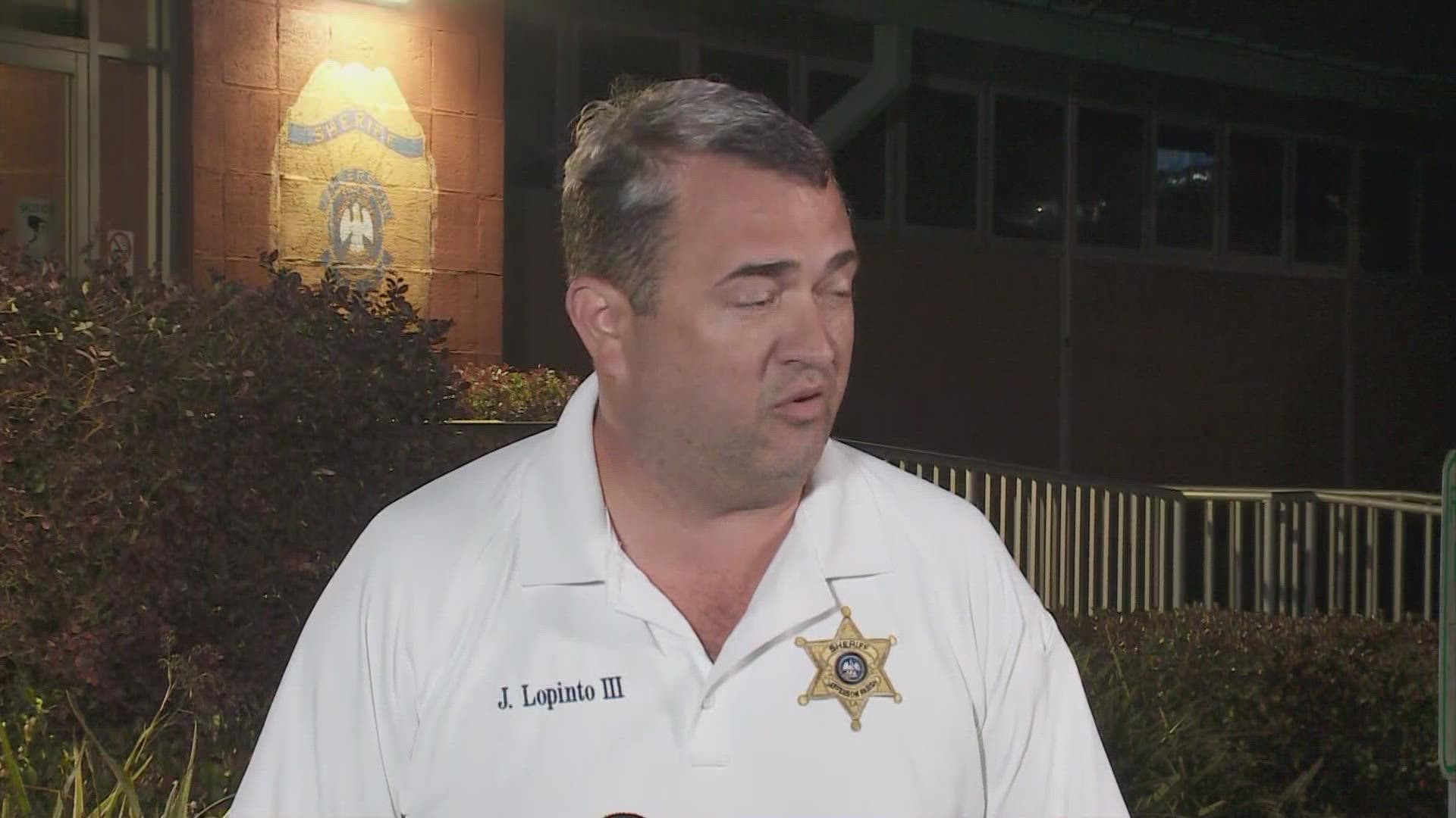 JP Sheriff Joe Lopinto said that two of his officers have been arrested on manslaughter charges after a shooting that left a man dead last week in Marrero.