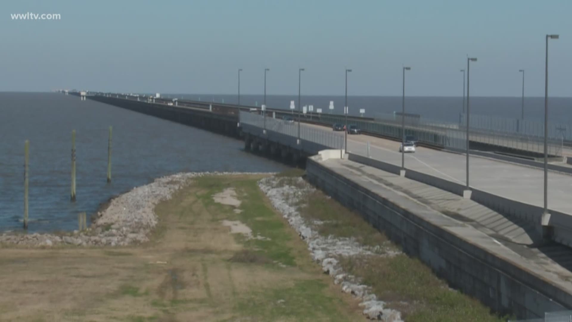 Two projects are in the works for the 24-mile-long bridge. In February, construction for safety shoulders is expected to start. The first staggered shoulder will be completed as early as July.