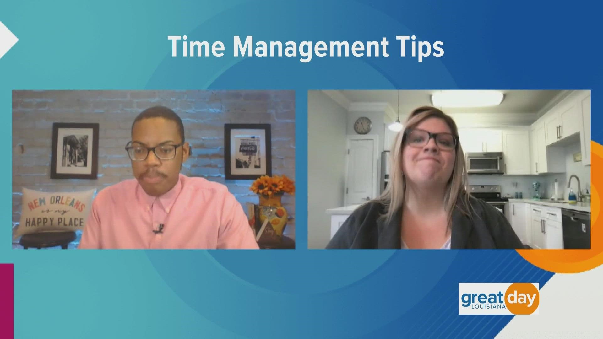 Blog author Kenlie Fite shared time management tips.