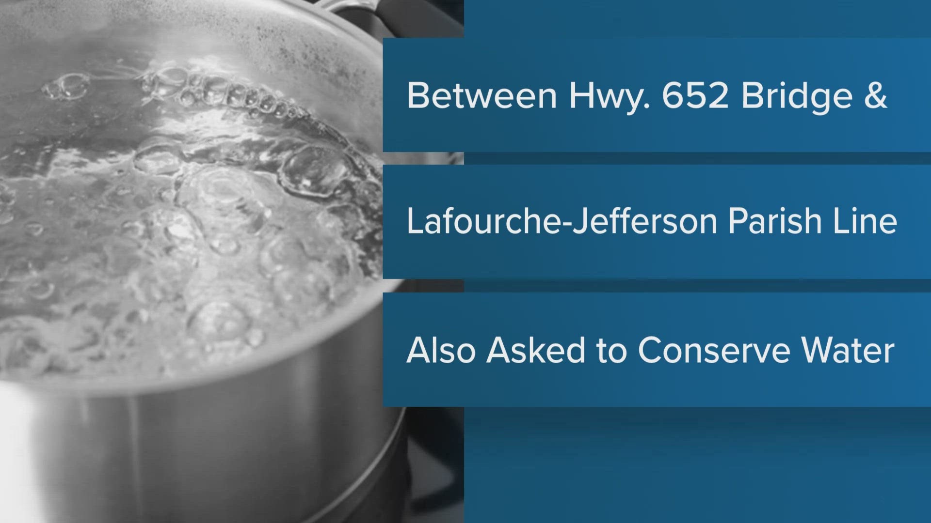 Lafourche Parish boil water advisory still in effect, leak repaired
