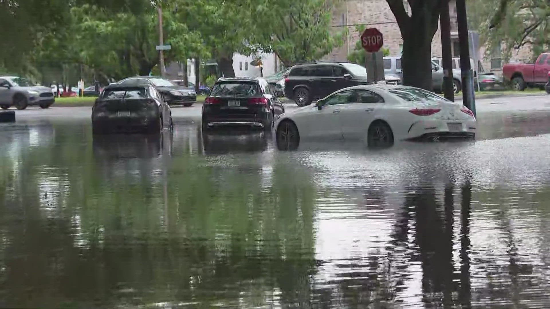 Some residents said they had to park a block away just to make it home. They said the drainage system doesn't seem to drain quickly on State Street.