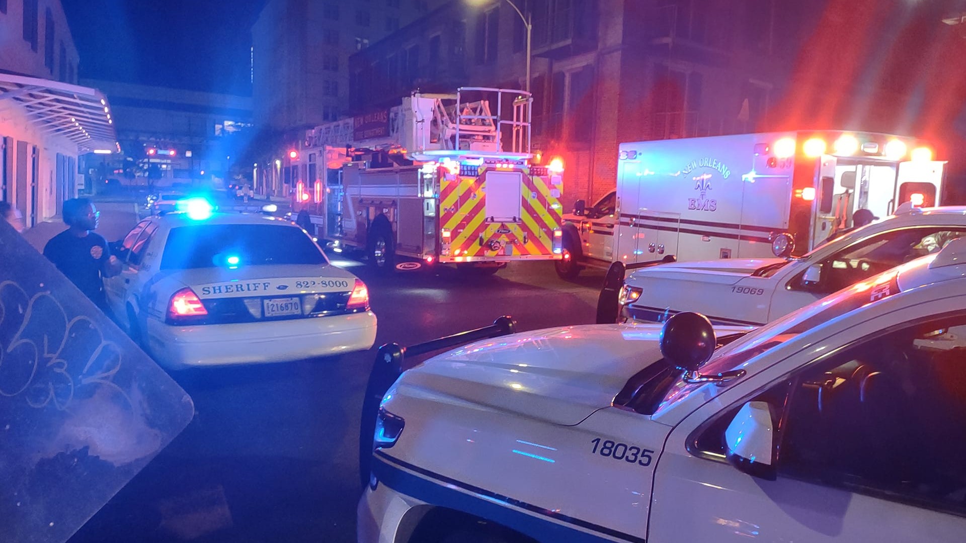 1 dead, 11 injured in mass shooting in the Warehouse District New Orleans.
