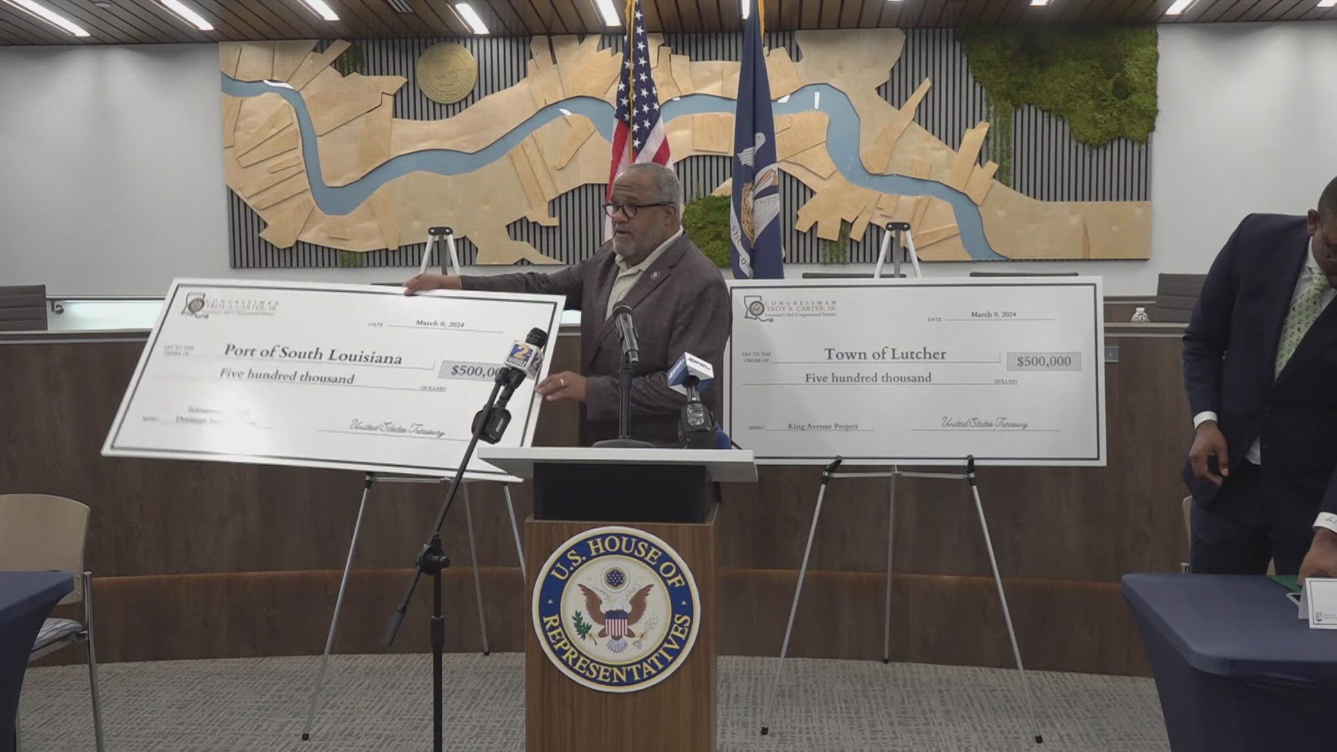 The River Parishes just got a million dollars in federal money to help deal with flooding, drainage, and other infrastructure issues.