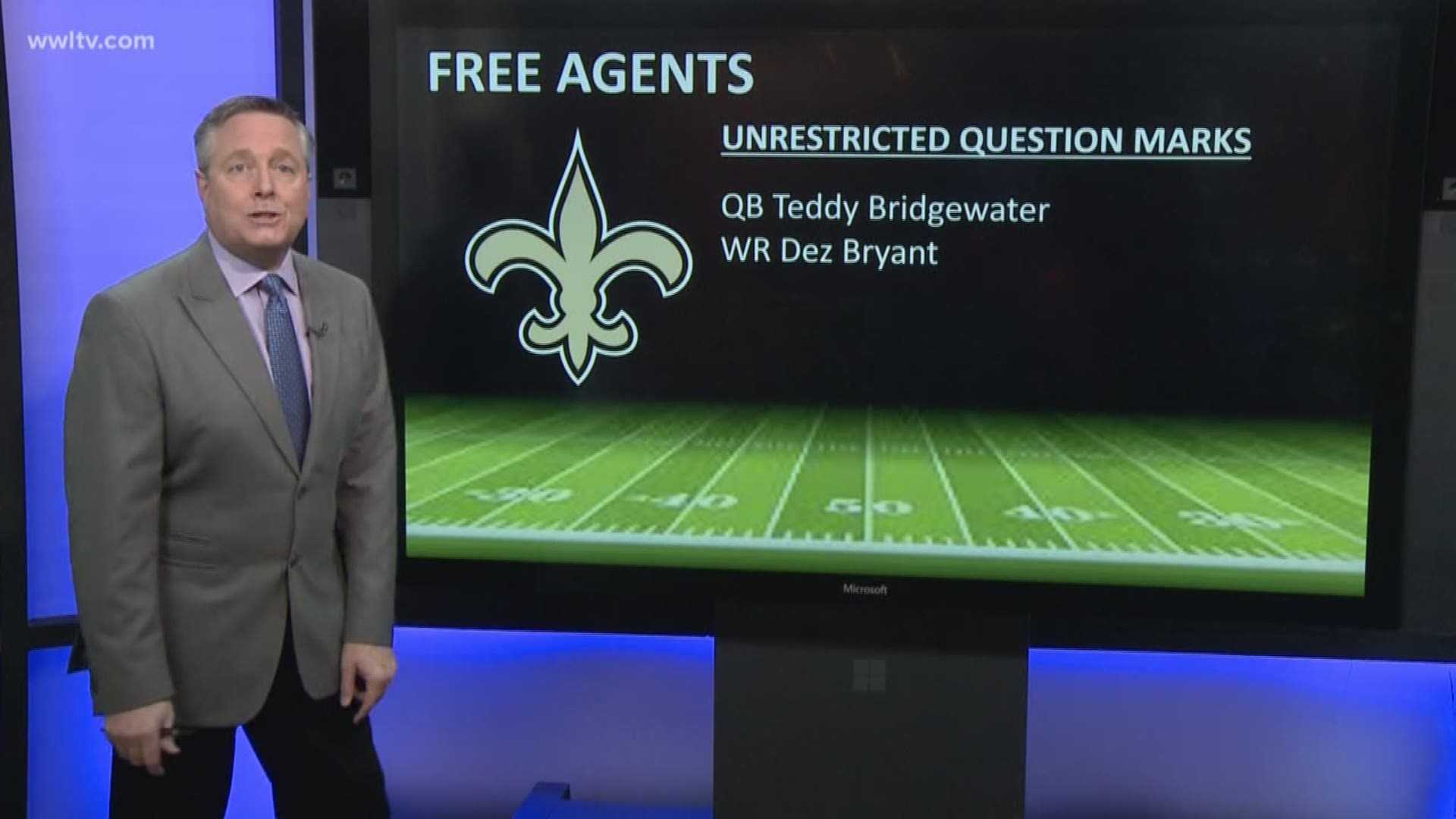Eyewitness Sports Director Doug Mouton takes a look at the Saints biggest personnel questions heading into next season.