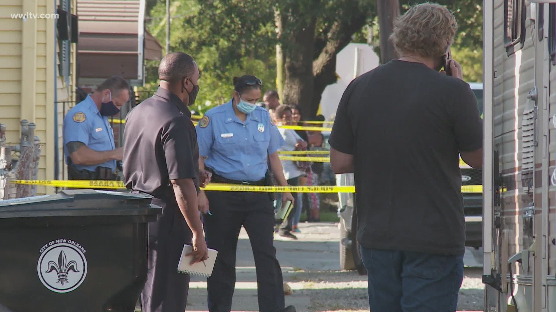 Two people were killed and two others were injured by gunfire in a Holly Grove shooting Friday, according to the NOPD.