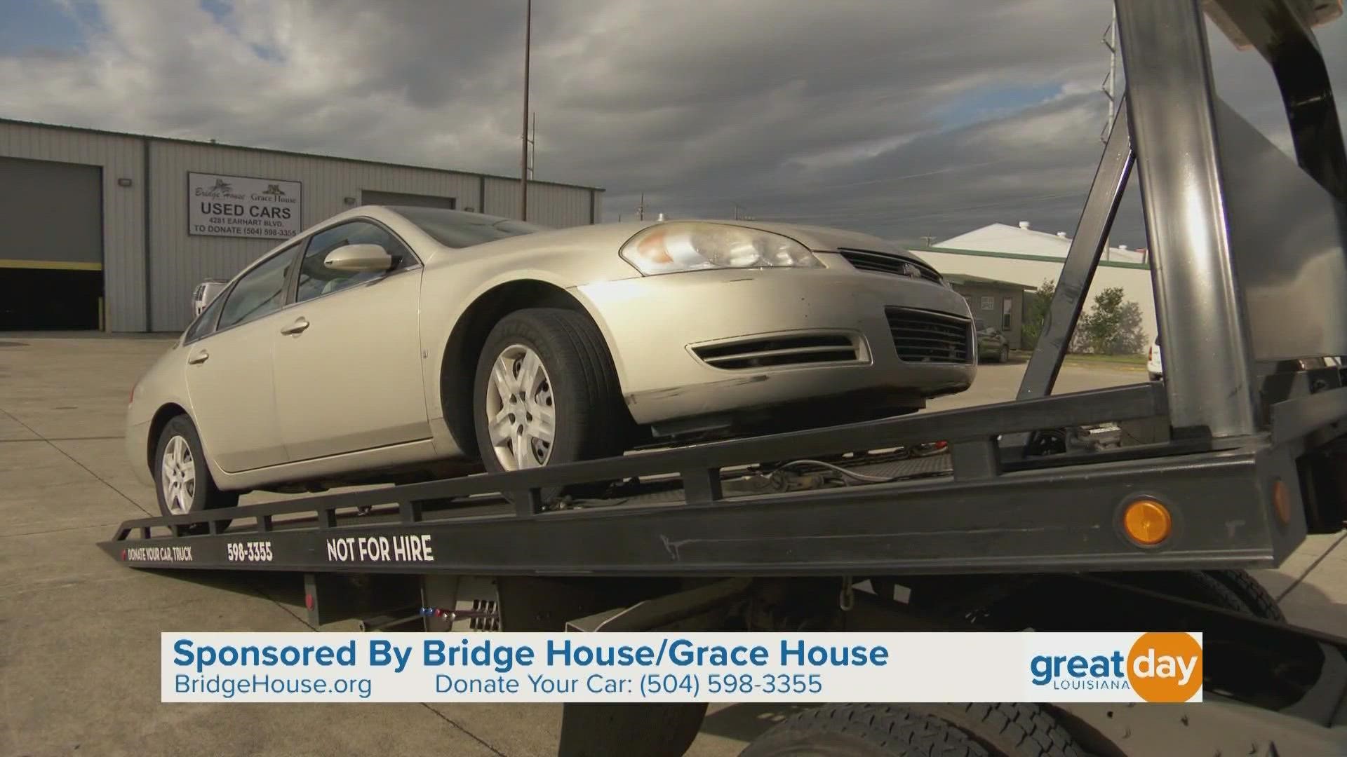 Bridge House/Grace House offers long-term treatment to those struggling with addiction in the Greater New Orleans Area. This is funded in part by their used car lot.